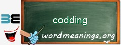 WordMeaning blackboard for codding